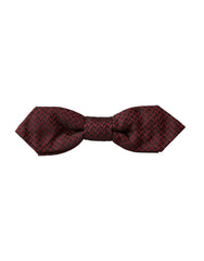 Dolce & Gabbana Red Silk Fantasy Adjustable Neck Men Bow Tie - Neckties