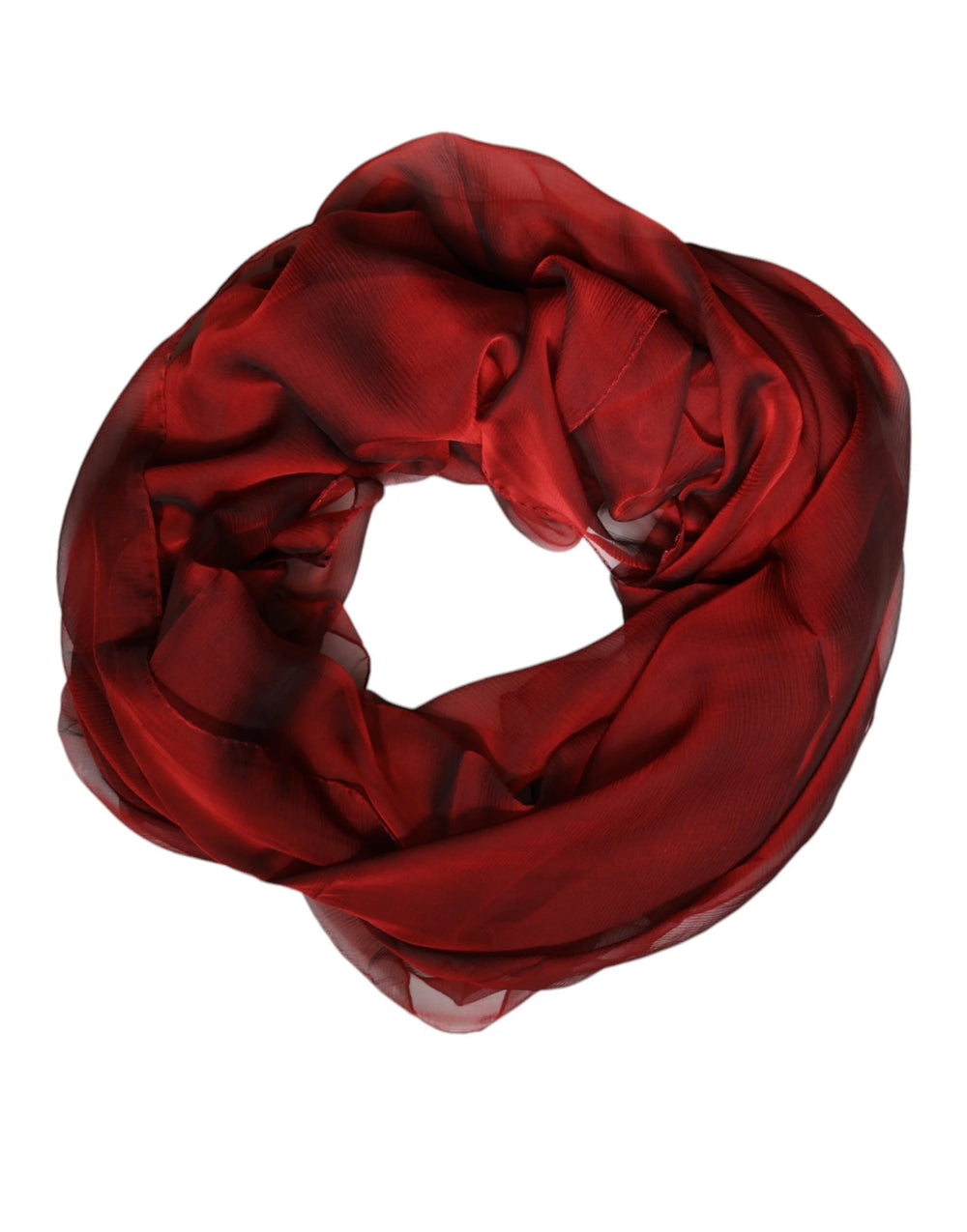 Dolce & Gabbana Red Silk Rectangle Women Wrap Shawl Scarf - Scarves & Shawls