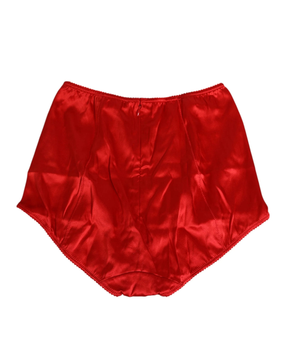 Dolce & Gabbana Red Silk Satin High-Waist Briefs Women Underwear - IT2 | S - Briefs