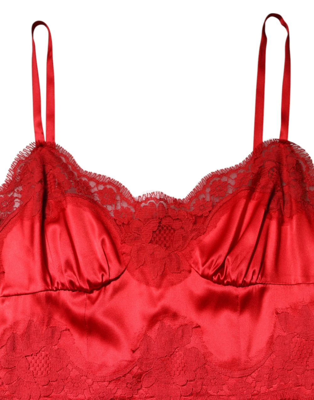 Dolce & Gabbana Red Silk Sleeveless Maxi Long Dress - IT46|XL - Dresses