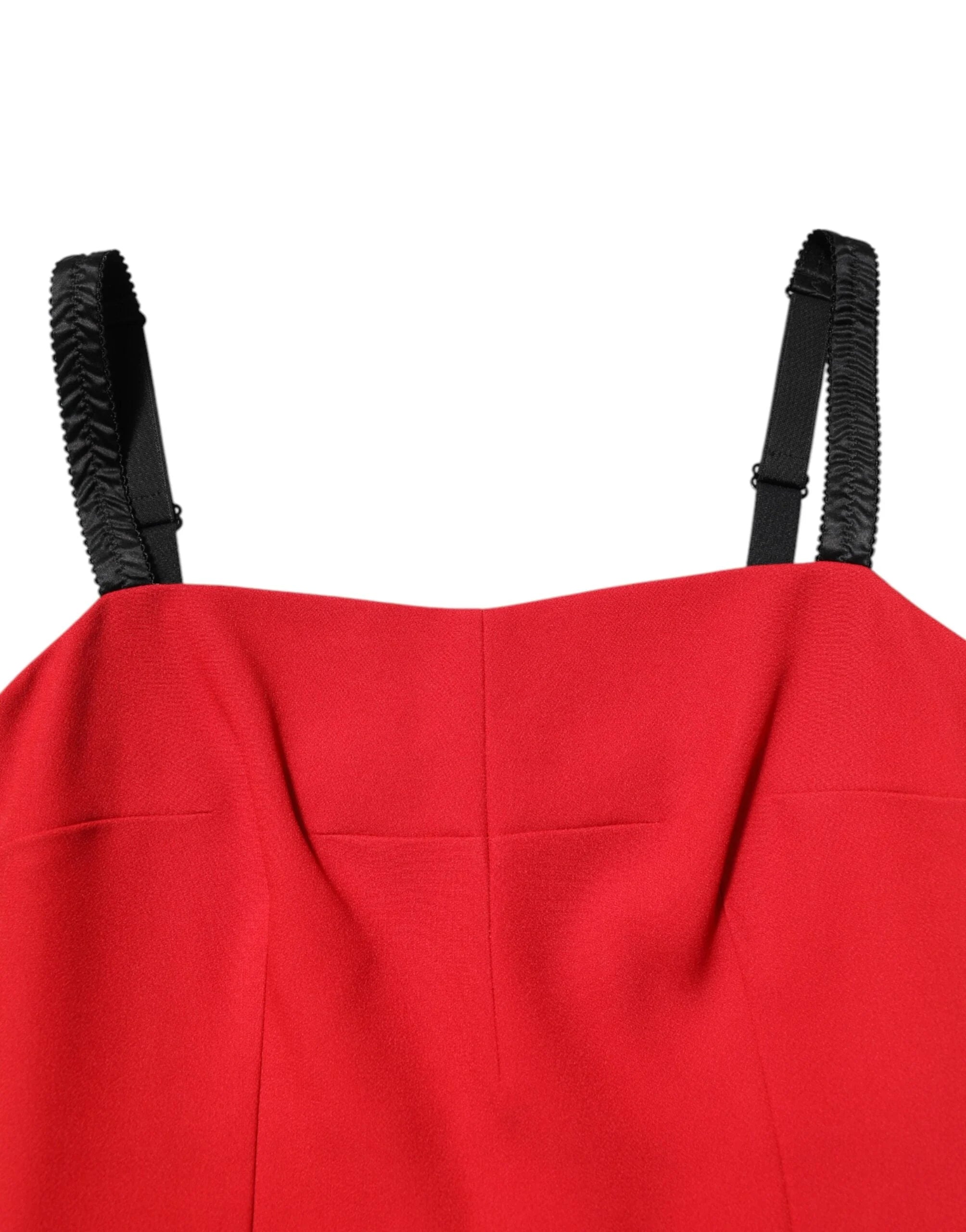 Dolce & Gabbana Red Stretch Bodycon Sheath Knee Length Dress - IT42|M - Dresses