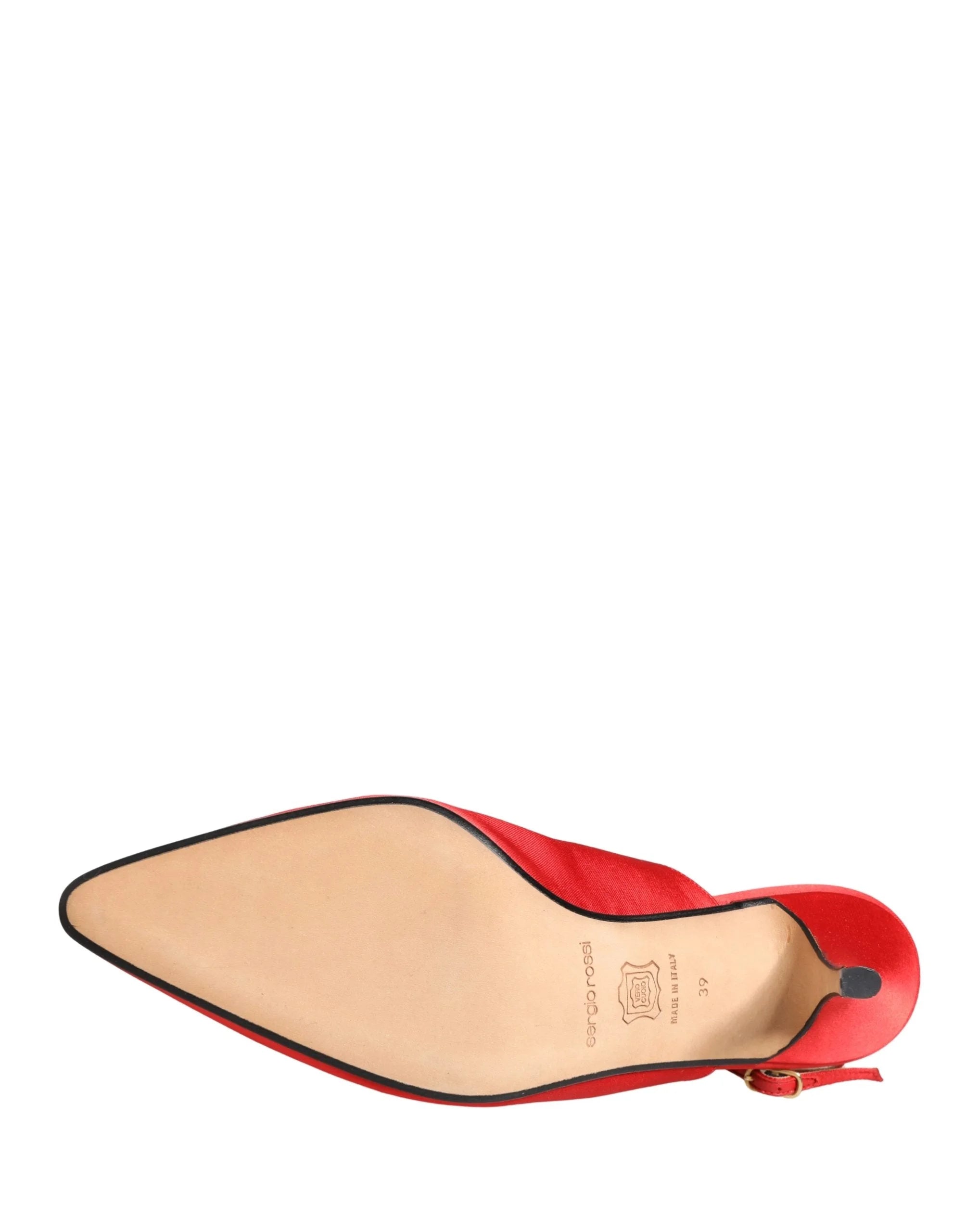 Dolce & Gabbana piros bársony magas sarkú szandál cipők - EU39/US8.5