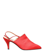 Dolce & Gabbana Piros Bőr Magassarkú Szandálok - EU39/US8.5