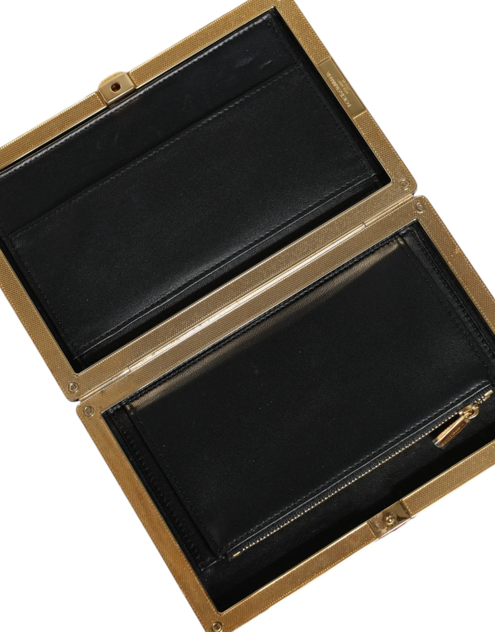 Dolce & Gabbana Red Velvet Gold Frame Clutch Evening Party Purse Bag - Clutch Bags