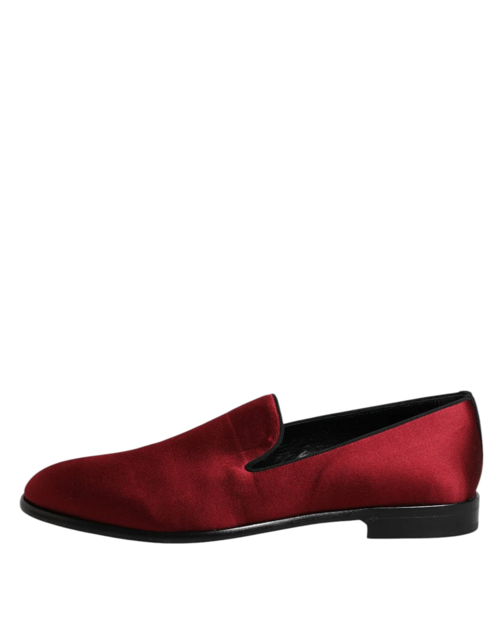 Dolce & Gabbana Red Velvet Slip On Loafers Formal Shoes - EU45/US12 - Flats