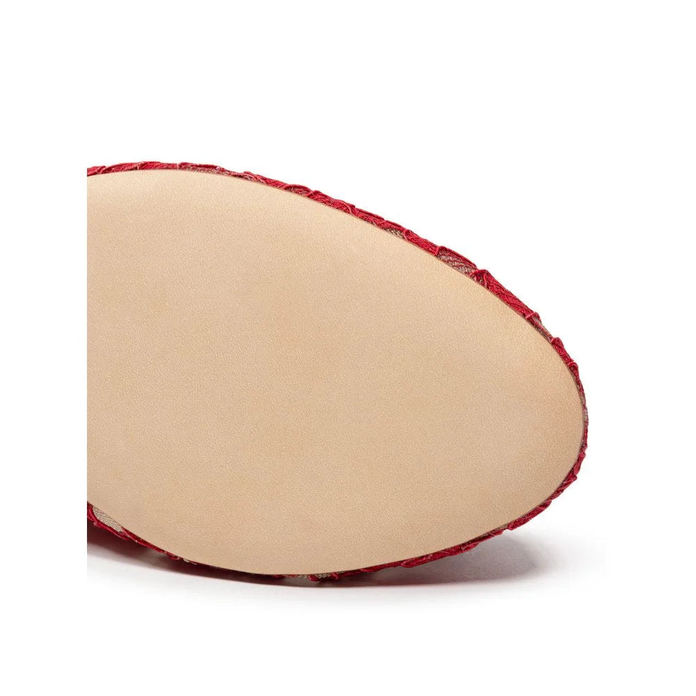 Dolce & Gabbana Red Viscose Ballet Flat - Flats