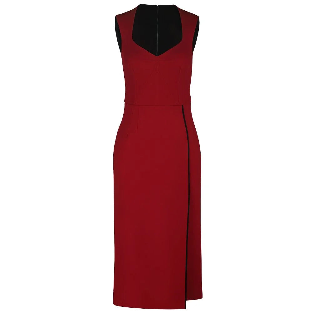Dolce & Gabbana Red Viscose Dress - IT40|S - Dresses