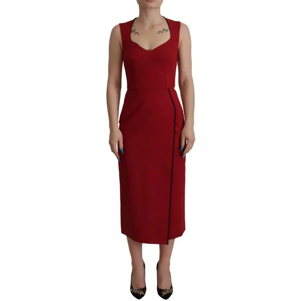 Dolce & Gabbana Red Viscose Dress - IT40|S - Dresses