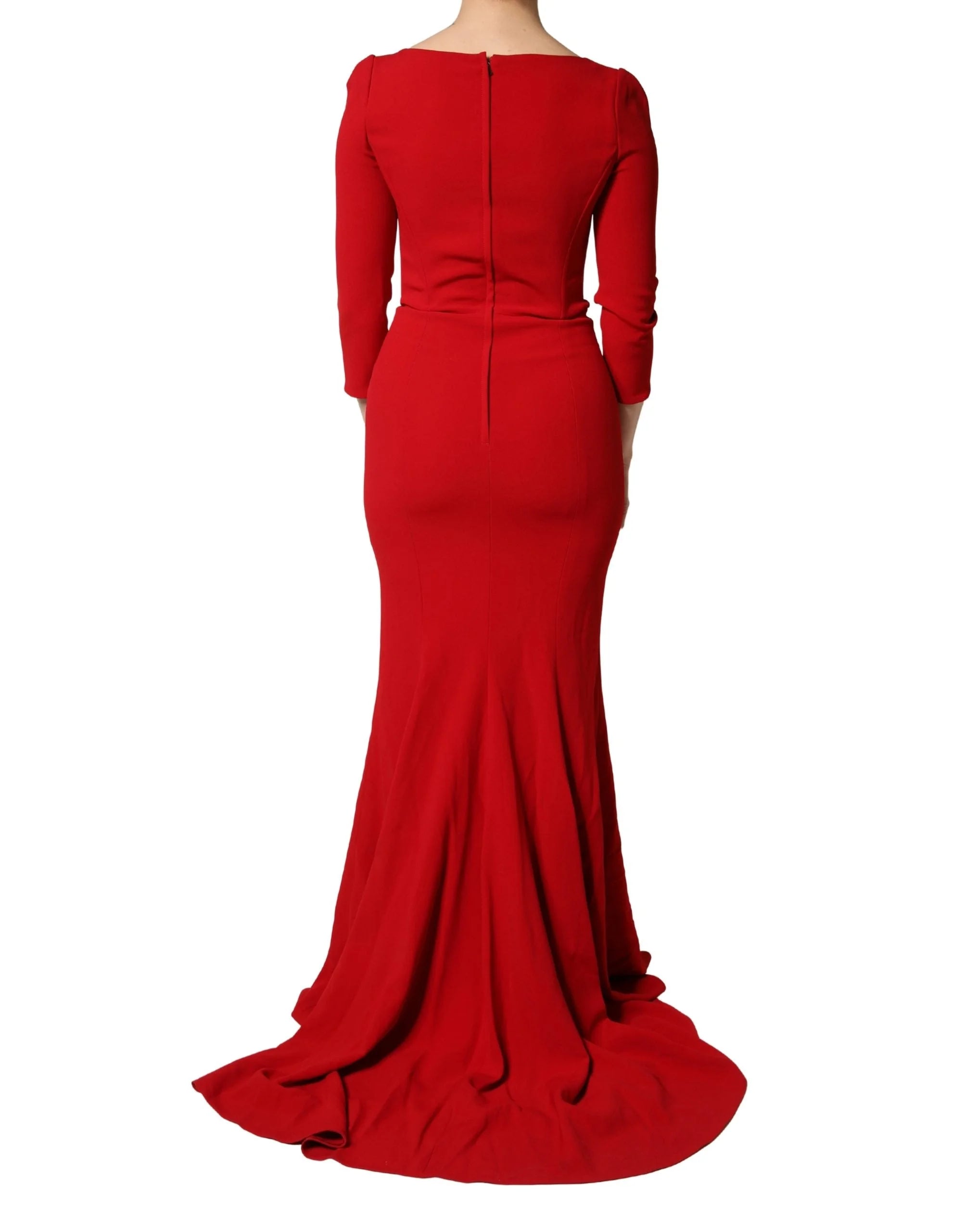 Dolce & Gabbana Red Viscose Sheath Bodycon Mermaid Dress