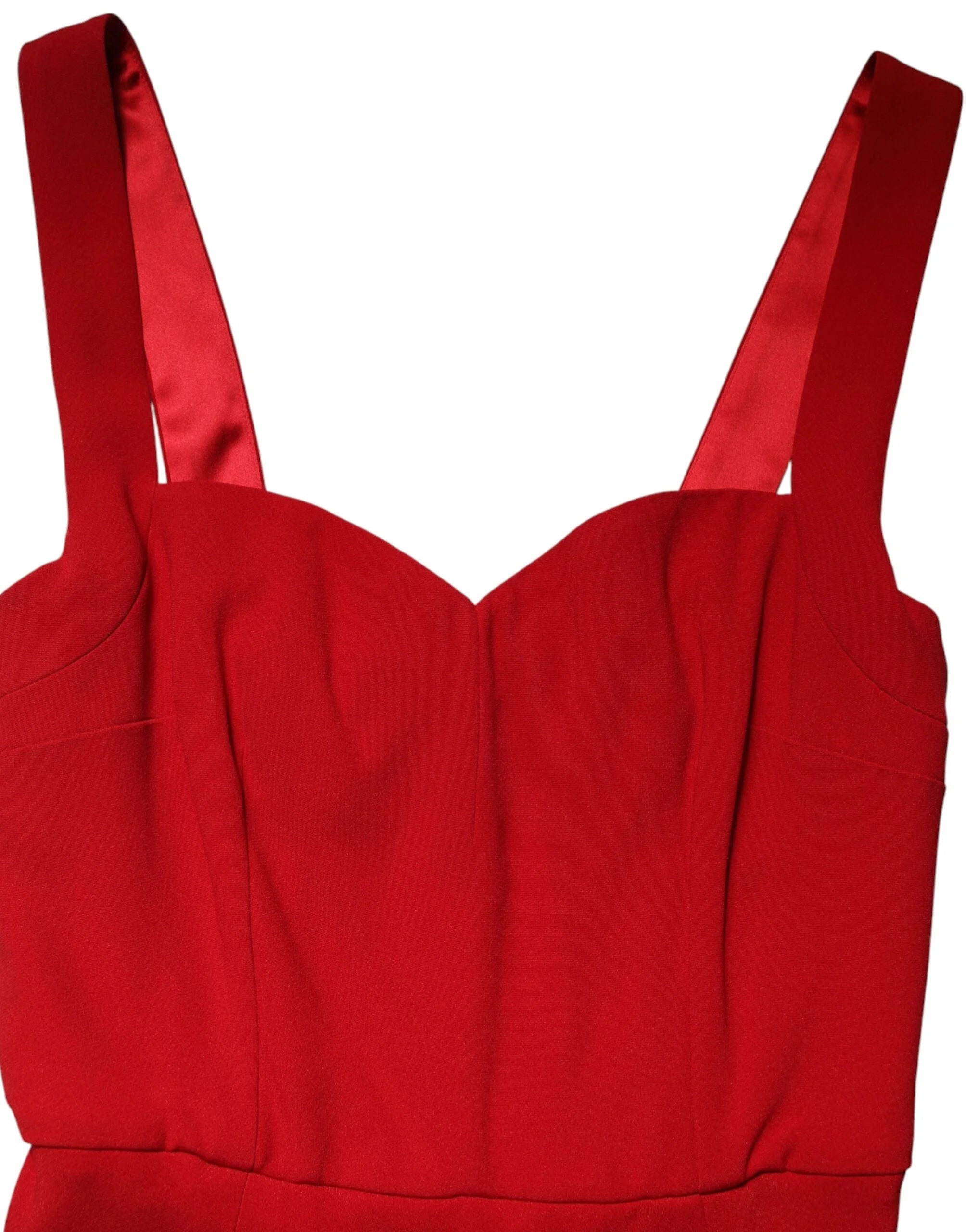 Dolce & Gabbana Red Viscose Sheath Mermaid Long Gown Dress - IT44|L