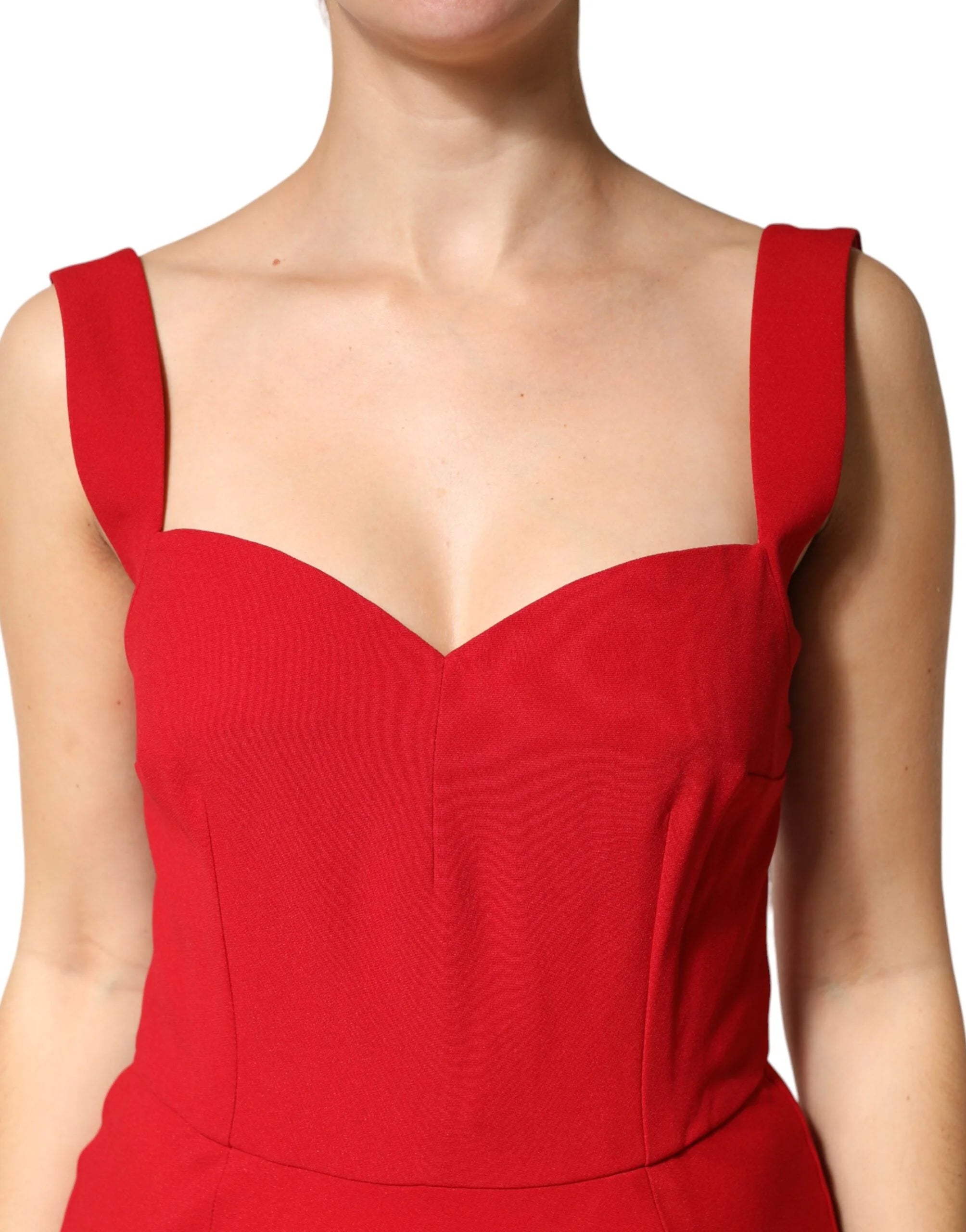 Dolce & Gabbana Red Viscose Sheath Mermaid Long Gown Dress - IT44|L