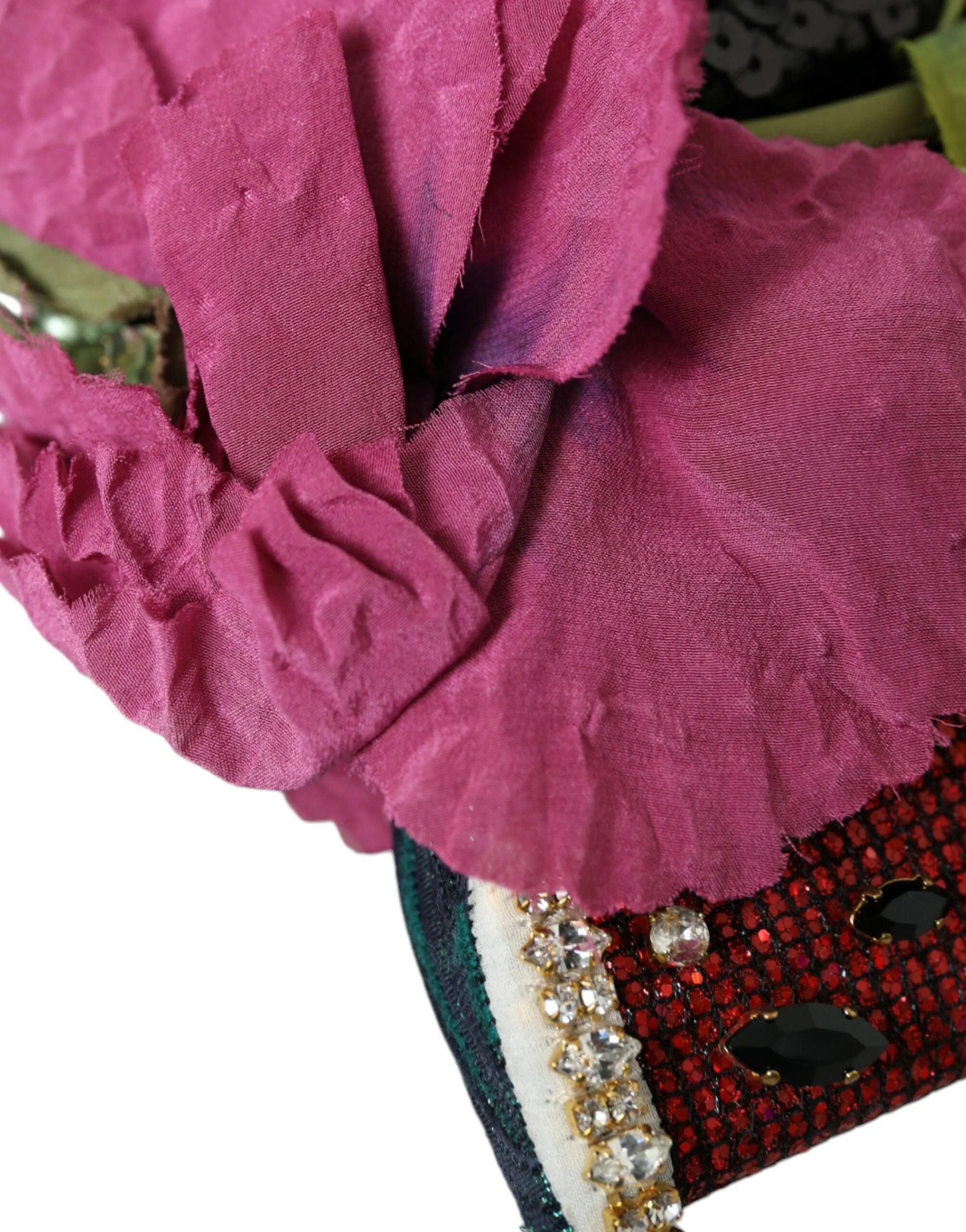 Dolce & Gabbana Red Watermelon Cherry Crystal Hairband Statement Diadem - Headbands