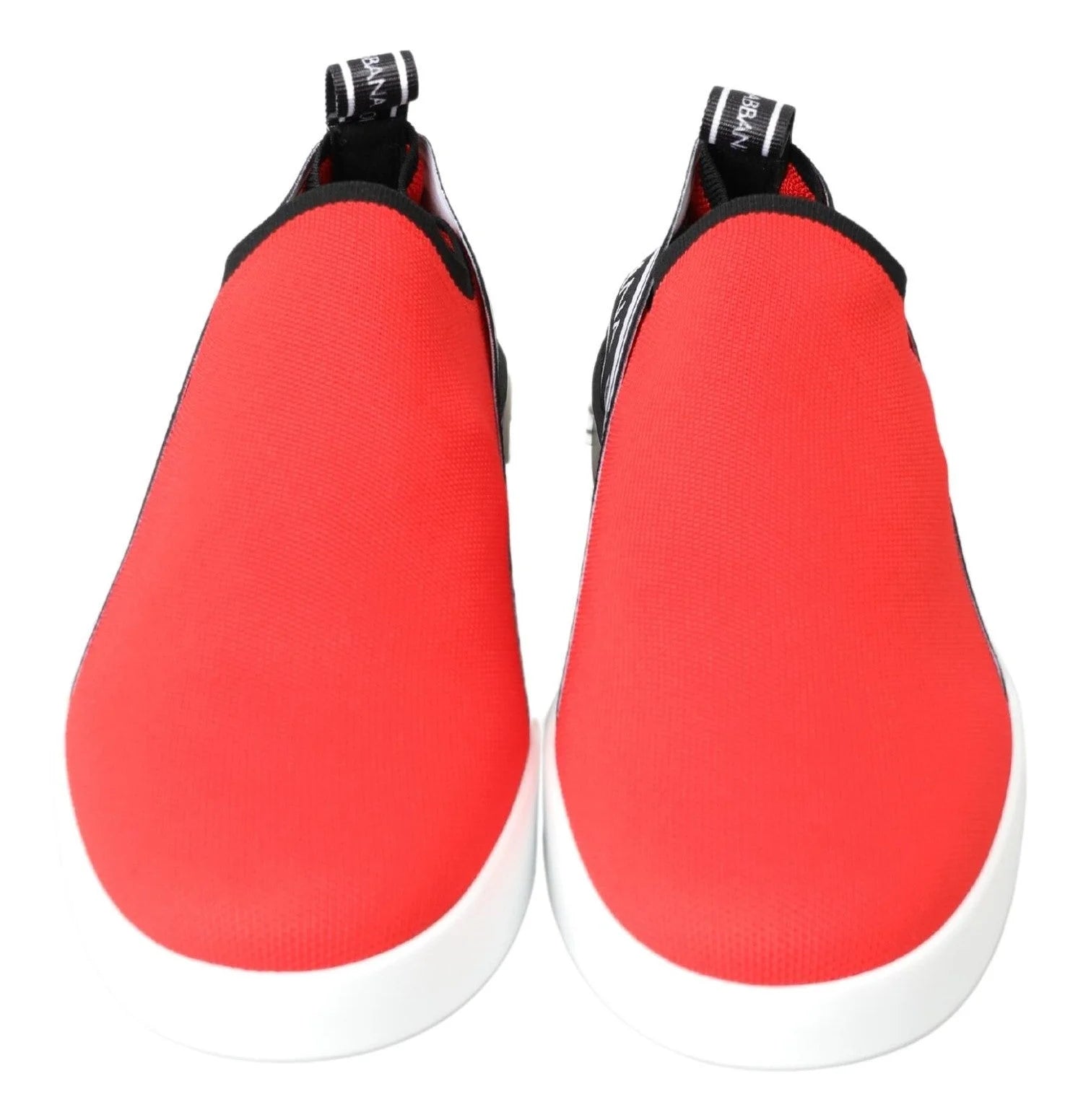 Dolce & Gabbana Red White Flat Sneakers Loafers Shoes - EU40/US7 - Sneakers