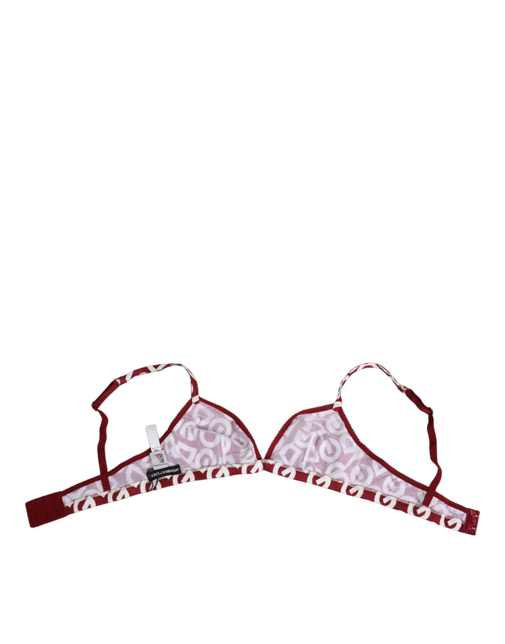 Dolce & Gabbana Red White Logo Mania Soft Cup Bra Underwear - IT2 | S - Bras