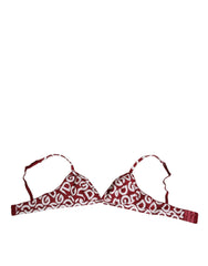 Dolce & Gabbana Red White Logo Mania Soft Cup Bra Underwear - IT2 | S - Bras