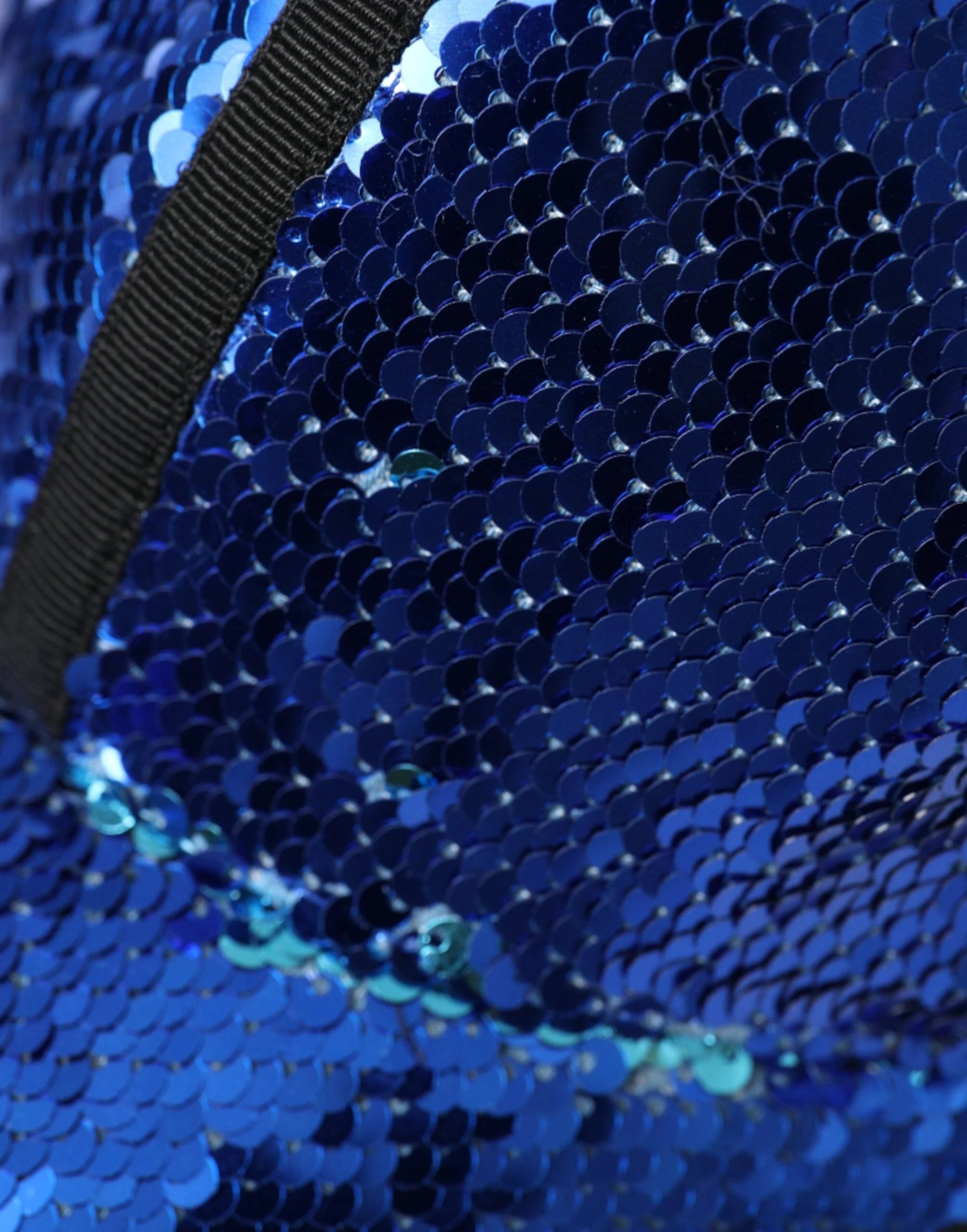 Dolce & Gabbana Royal Blue Sequin Baseball Hat Men - 58 cm|M