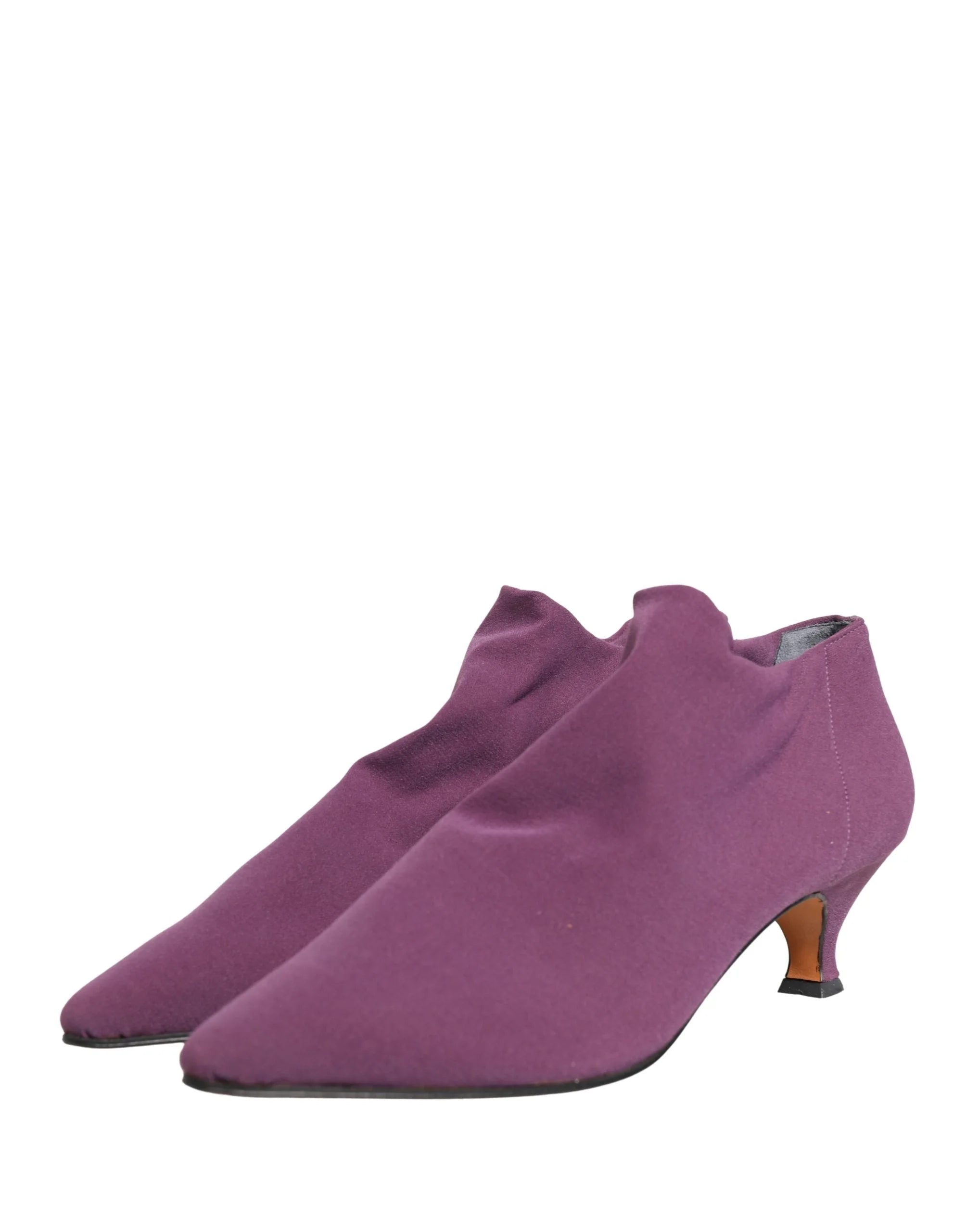 Dolce & Gabbana lila bársony bokacsizma - EU41/US10.5