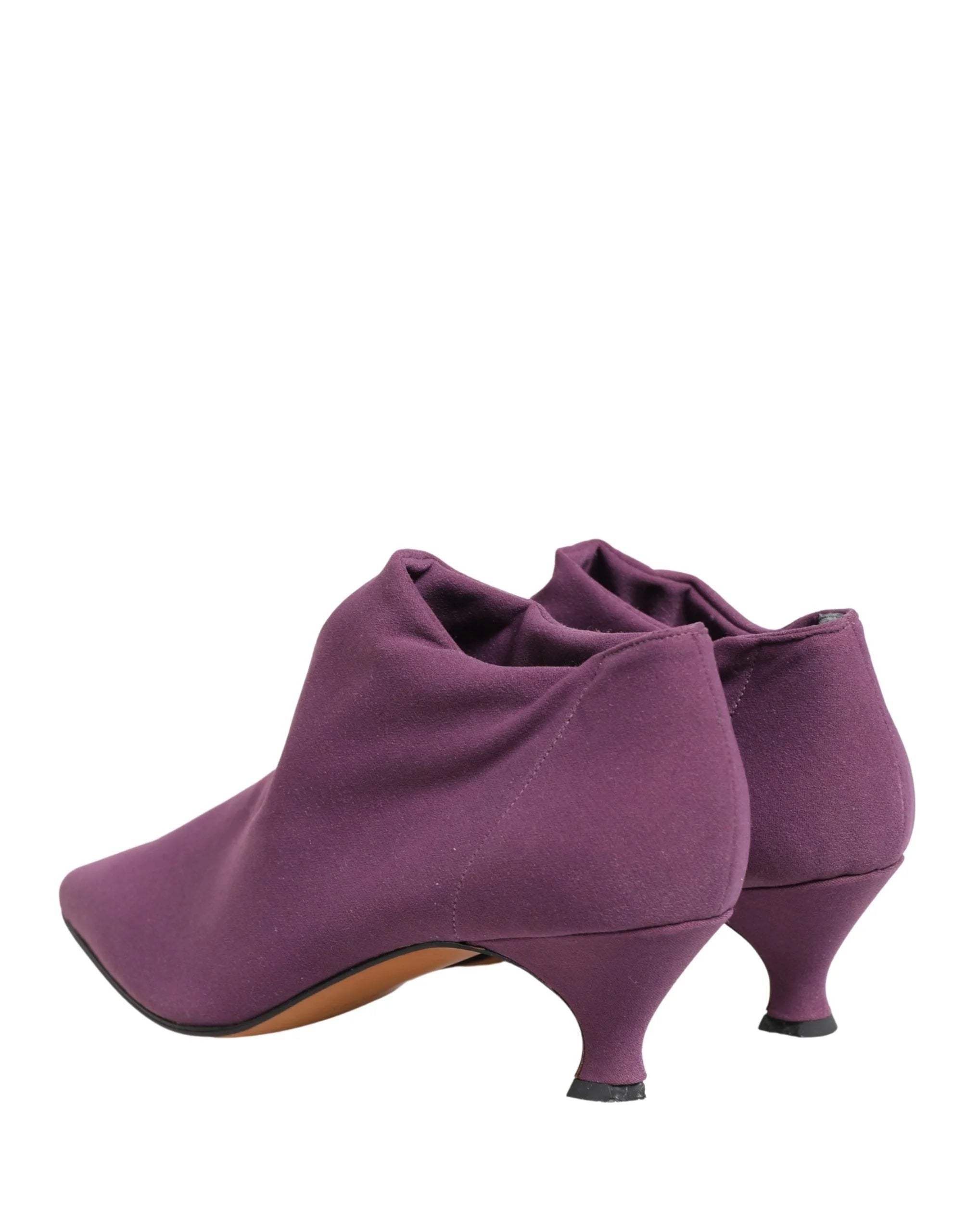 Dolce & Gabbana lila bársony bokacsizma - EU41/US10.5