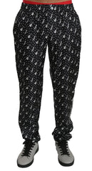 Dolce & Gabbana Silk Black Musical Instrument Trouser Pants - IT46 | S - Trousers