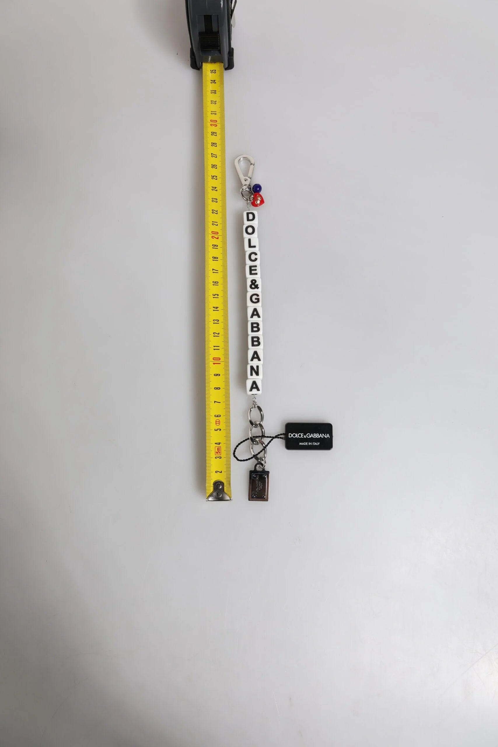 Dolce & Gabbana Silver Brass Chain Dice Logo Embellished Charm Bracelet - Bracelets