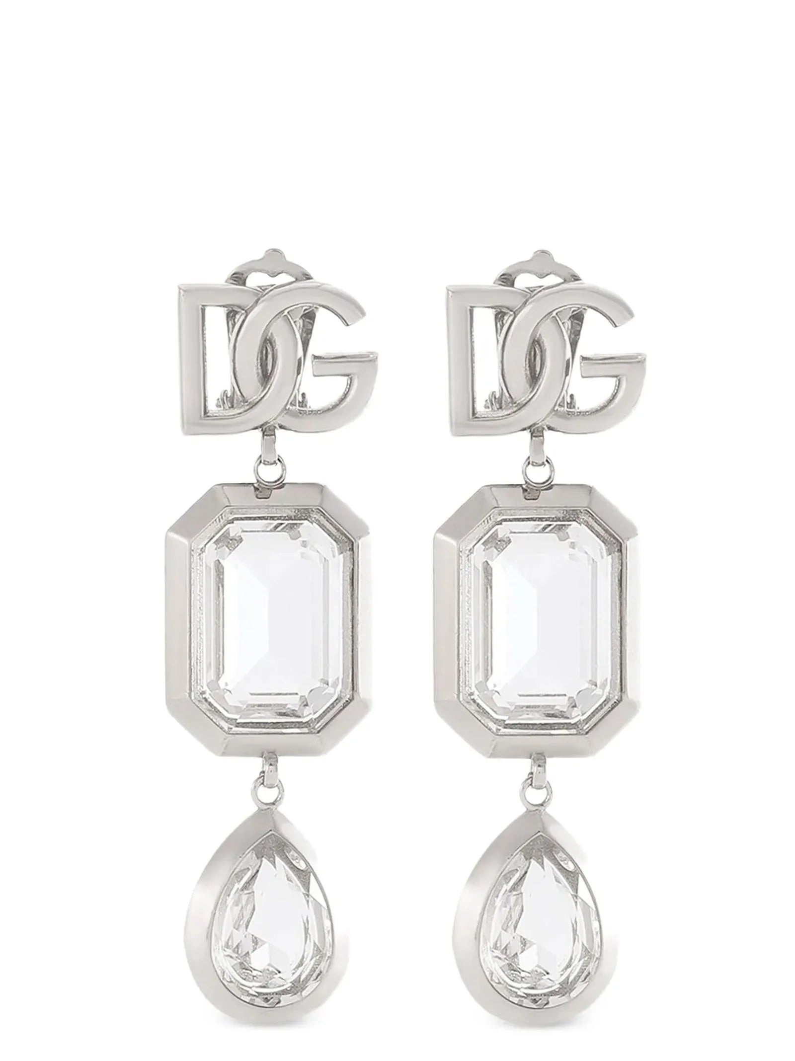 Dolce & Gabbana Silver Brass Earrings - One Size