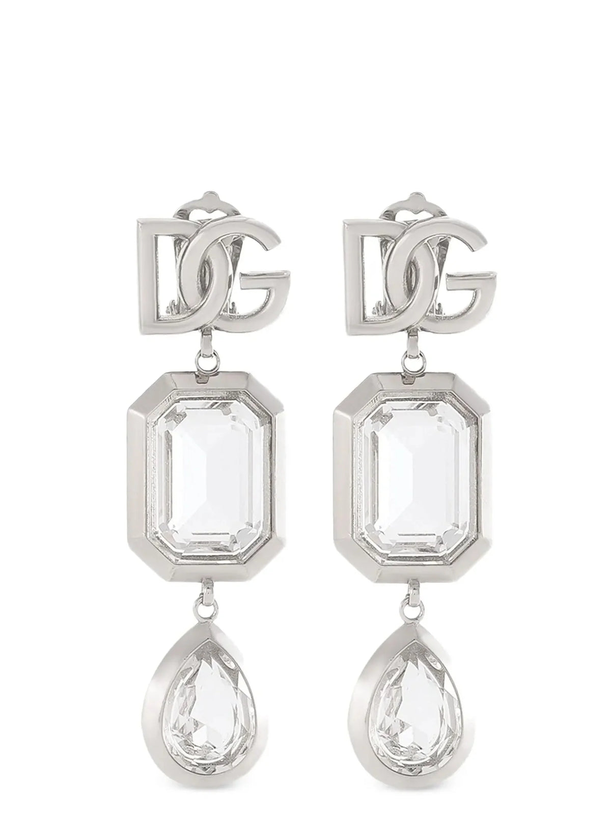 Dolce & Gabbana Silver Brass Earrings - One Size