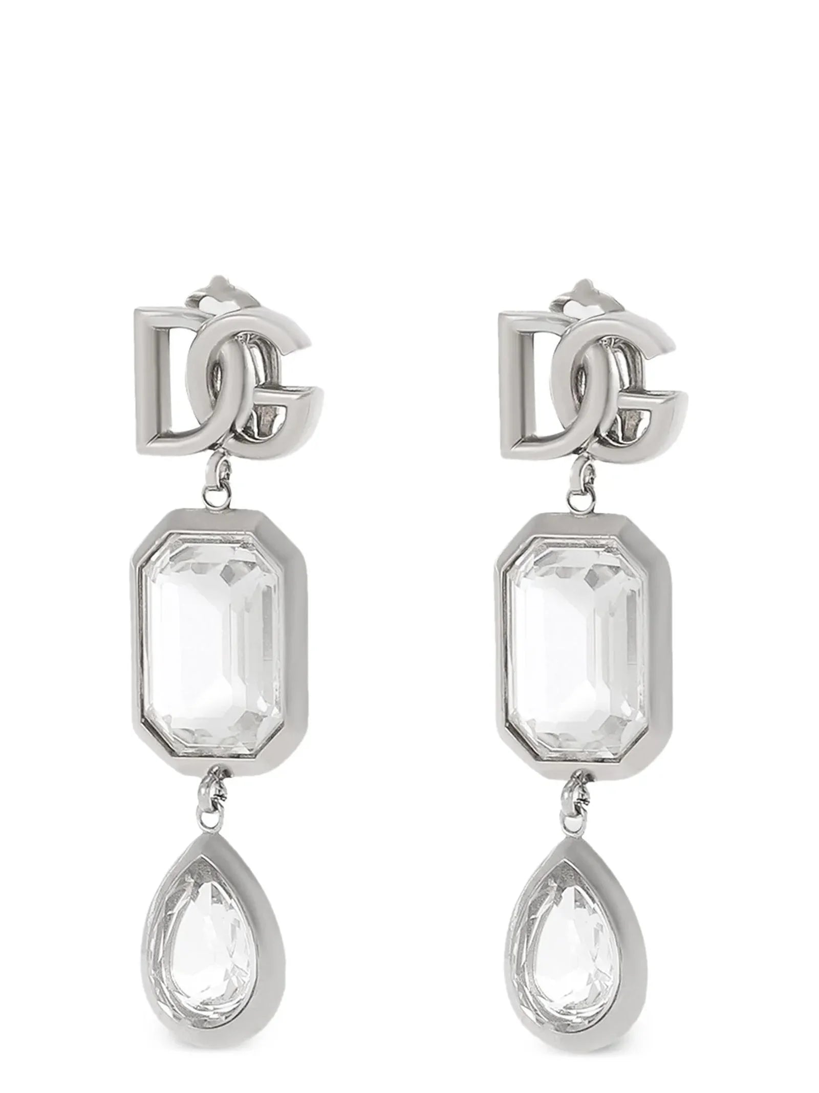 Dolce & Gabbana Silver Brass Earrings - One Size