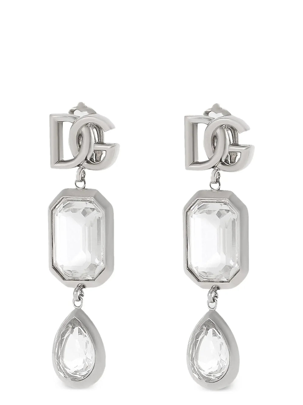 Dolce & Gabbana Silver Brass Earrings - One Size