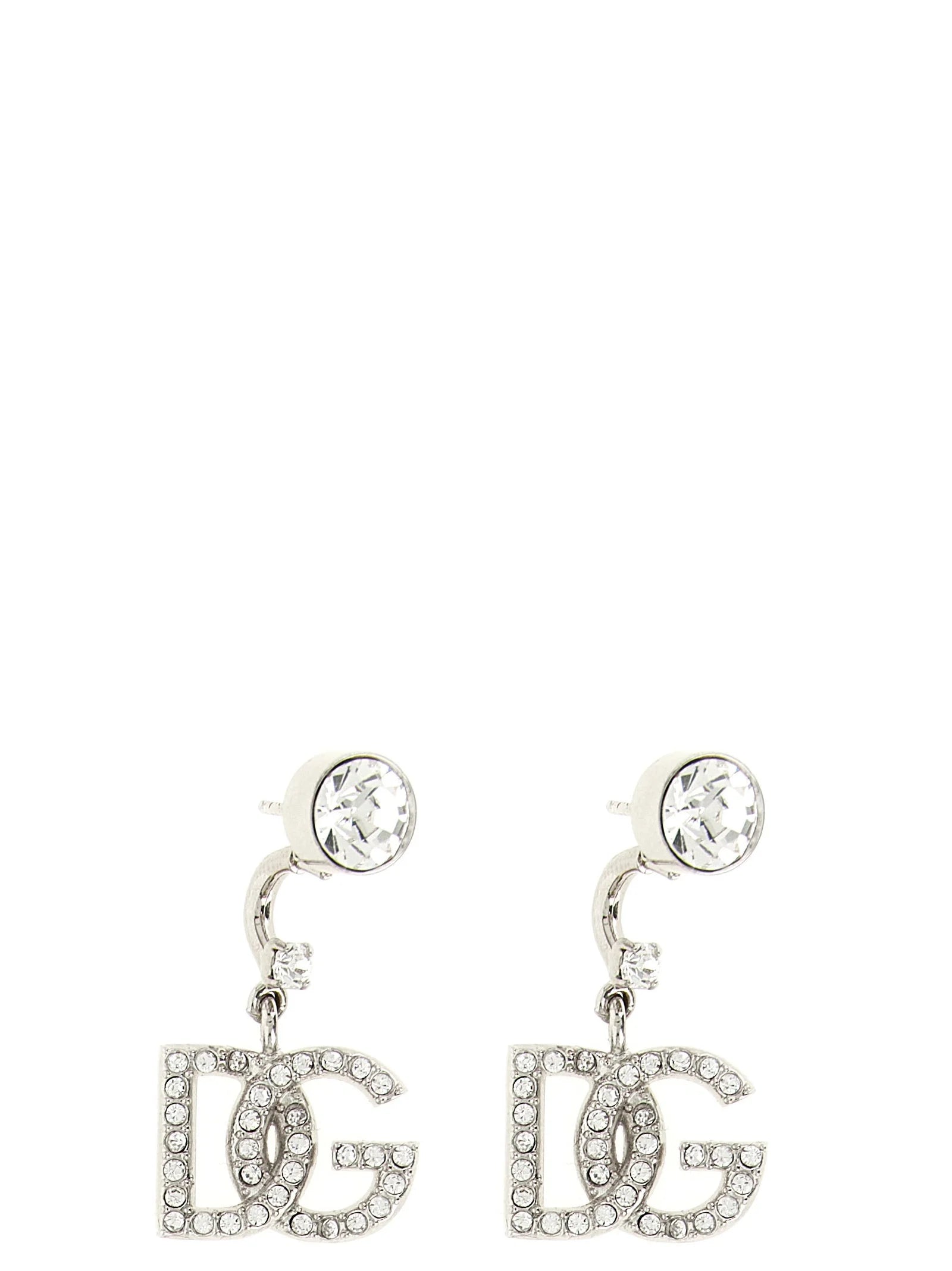 Dolce & Gabbana Silver Brass Earrings - One Size