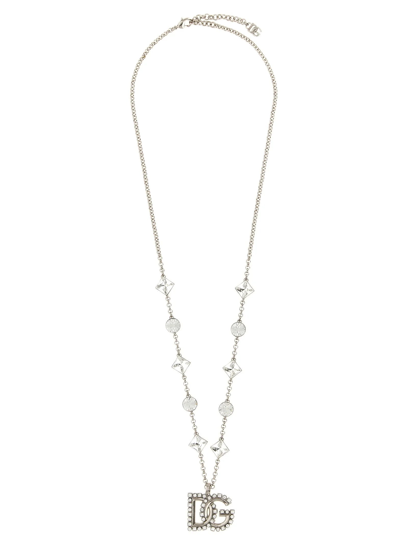 Dolce & Gabbana Silver Brass Necklace - One Size