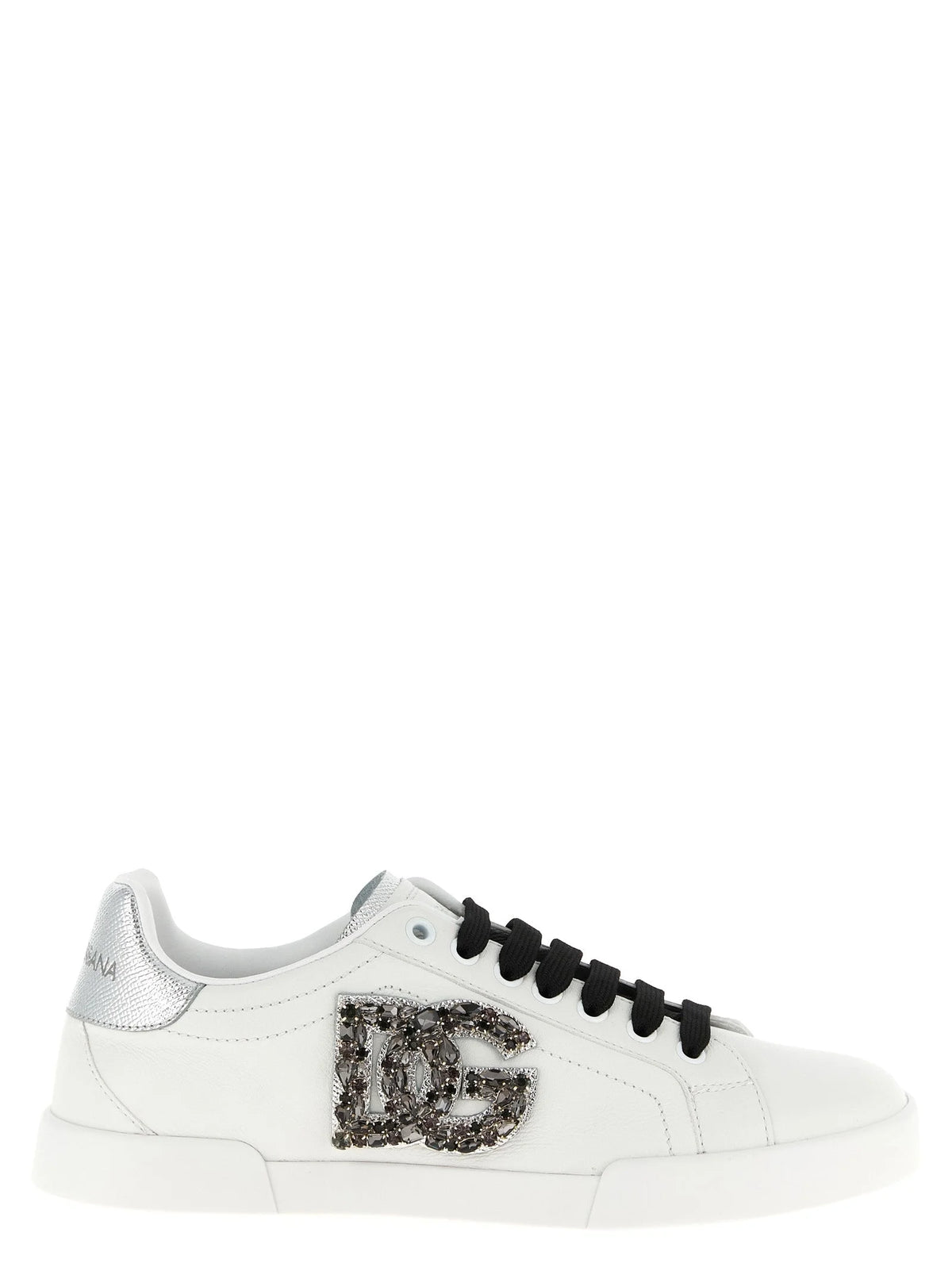 Dolce & Gabbana Silver Calfskin Low Top Sneakers - EU39/US9
