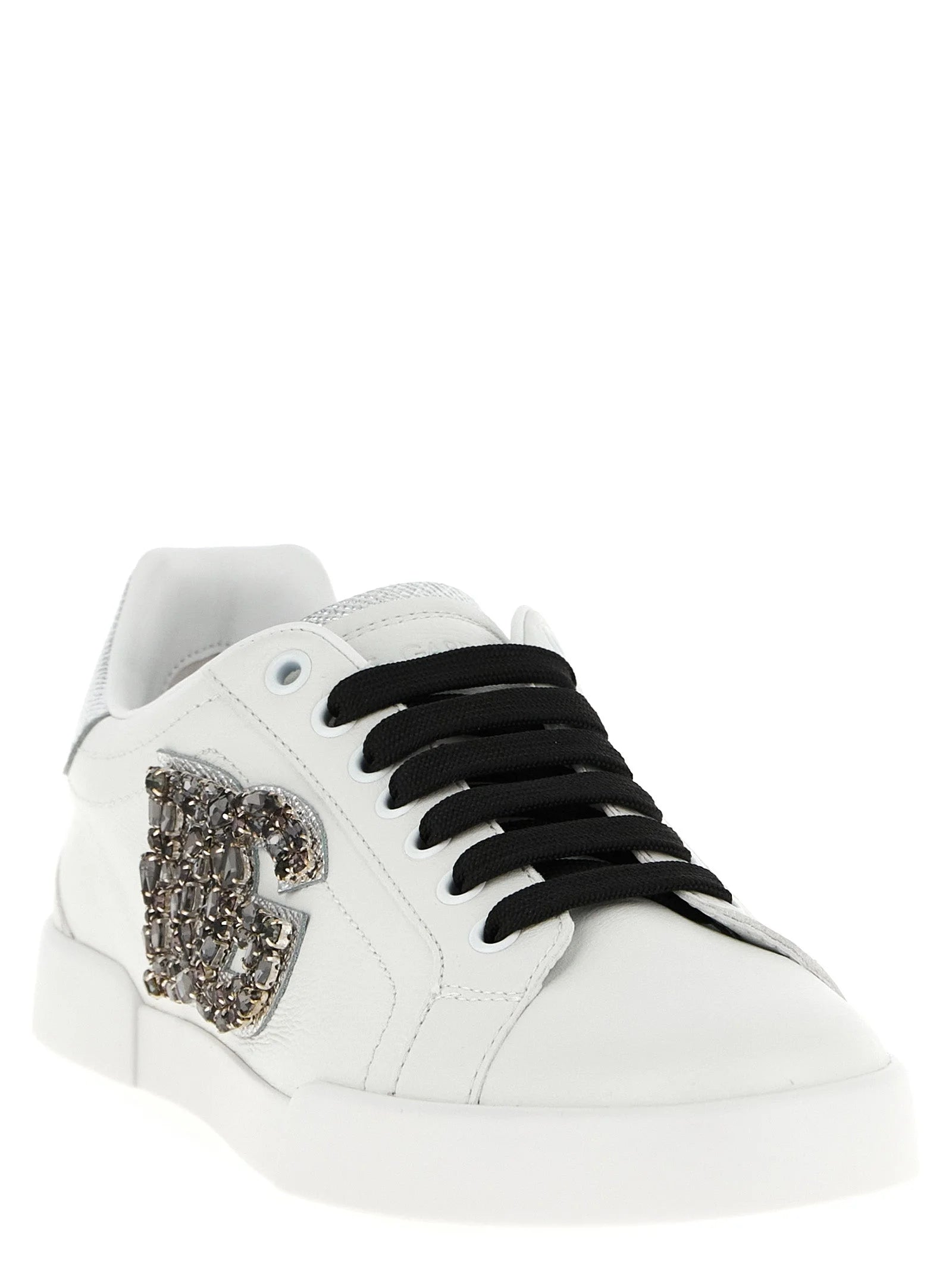 Dolce & Gabbana Silver Calfskin Low Top Sneakers - EU39/US9