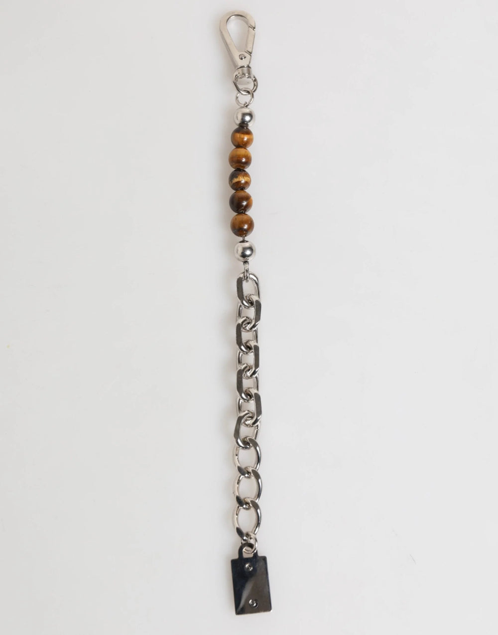 Dolce & Gabbana Silver Chain Brass Beaded Lobster Clasp Logo Men Bracelet - Bracelets