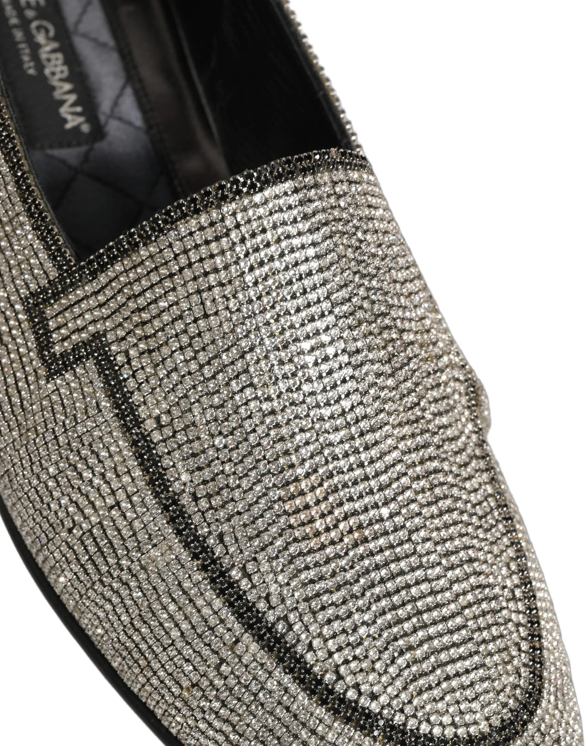 Dolce & Gabbana hõbe kristallidega meeste loafersid - EU43/US10