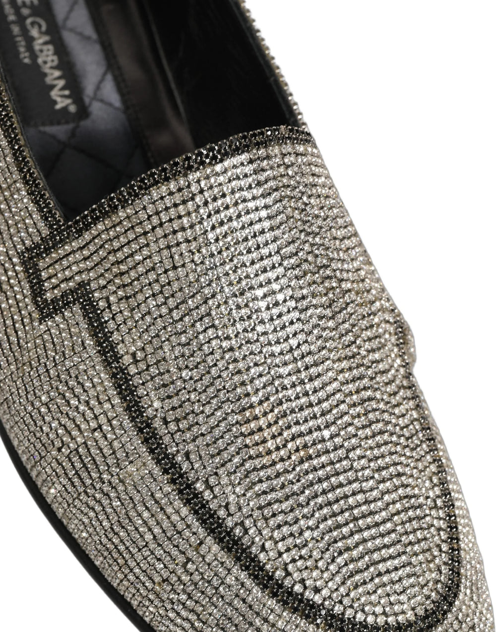 Dolce & Gabbana hõbe kristallidega meeste loafersid - EU43/US10
