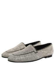 Dolce & Gabbana hõbe kristallidega meeste loafersid - EU43/US10