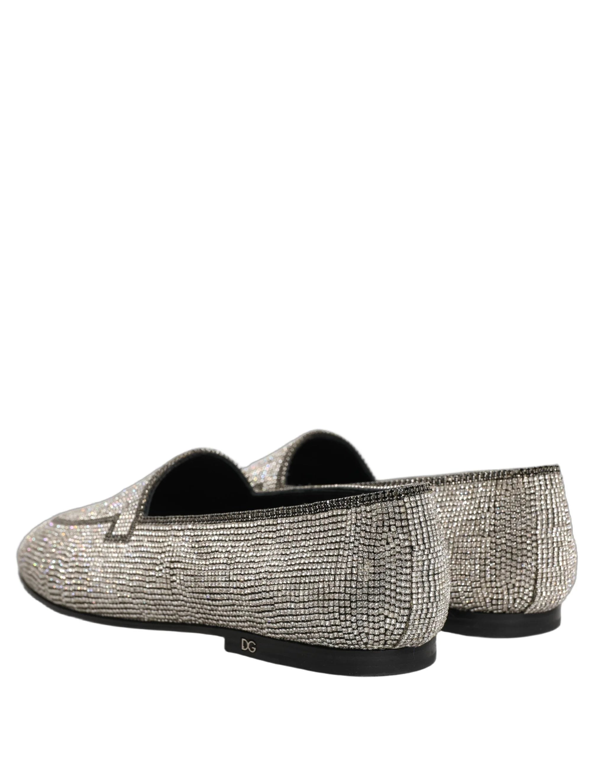 Dolce & Gabbana hõbe kristallidega meeste loafersid - EU43/US10