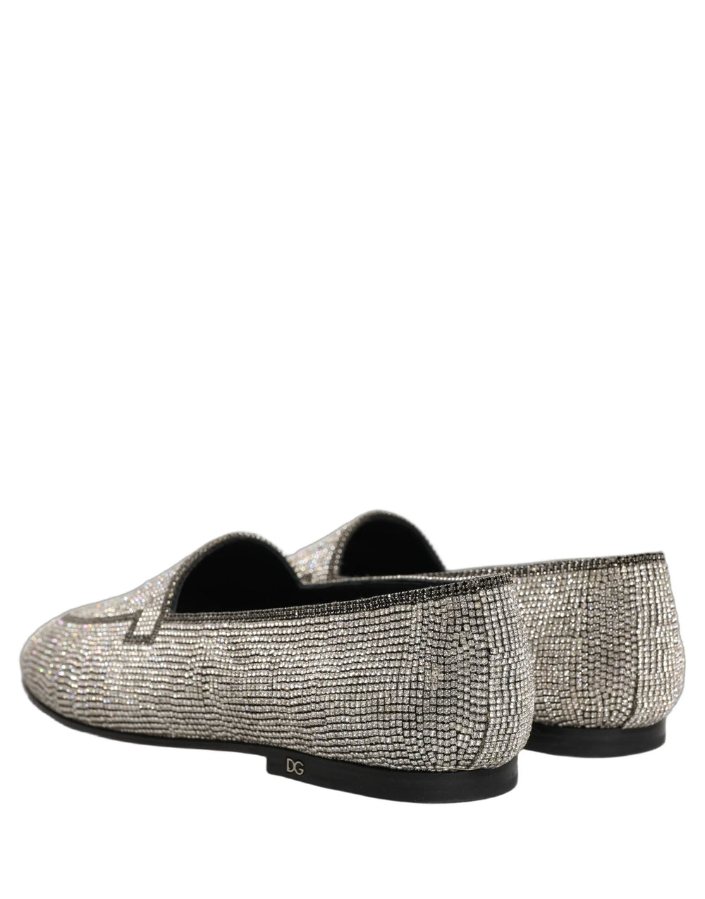 Dolce & Gabbana hõbe kristallidega meeste loafersid - EU43/US10