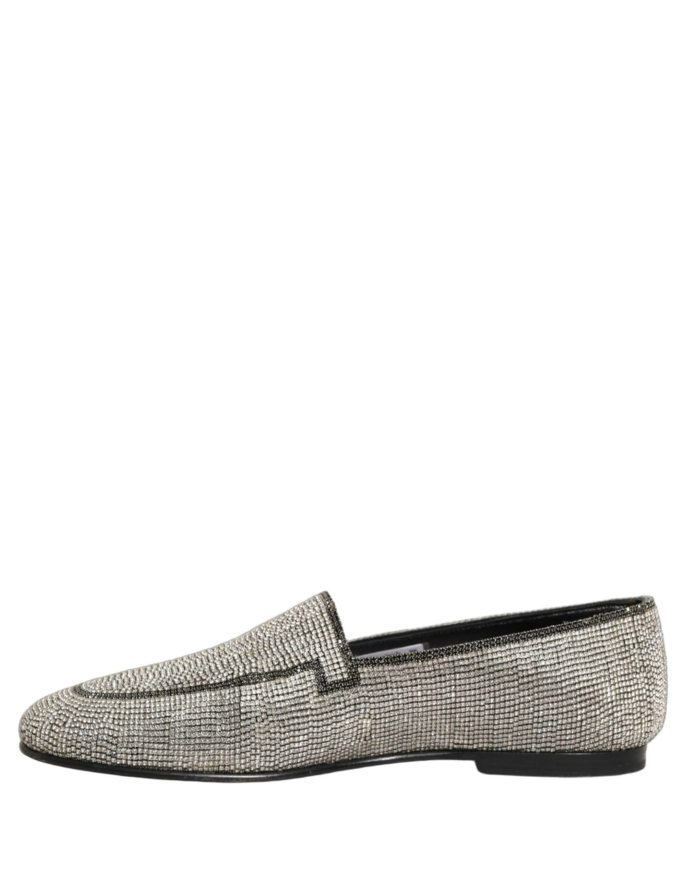 Dolce & Gabbana hõbedased kristallidega kaunistatud meeste loafersid – EU43/US10