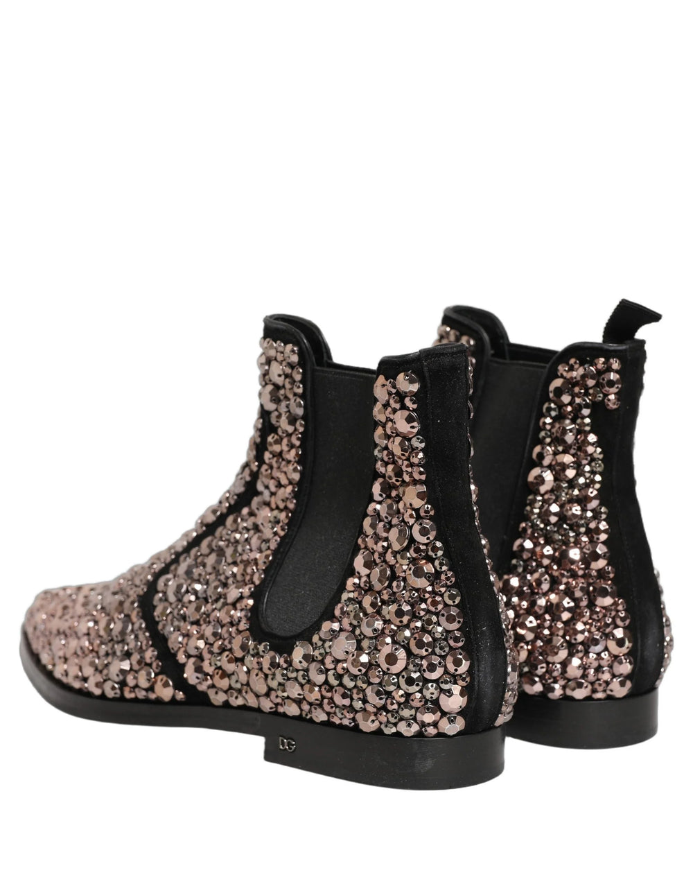 Dolce & Gabbana Botas Chelsea con Detalles Plateado - Talla EU44/US11