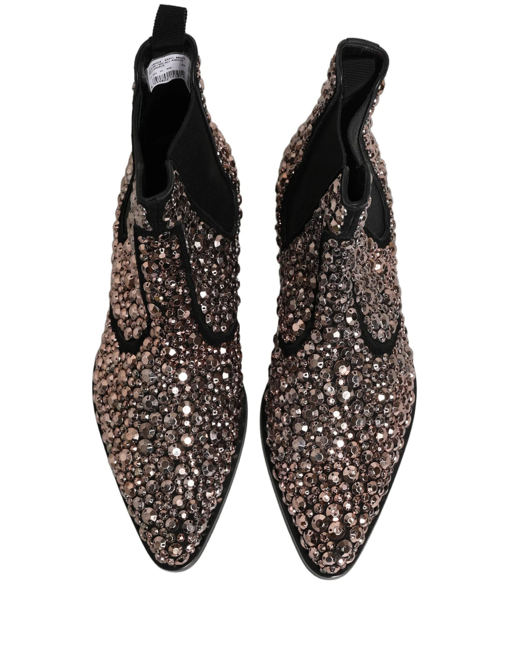 Dolce & Gabbana Botas Chelsea con Detalles Plateado - Talla EU44/US11
