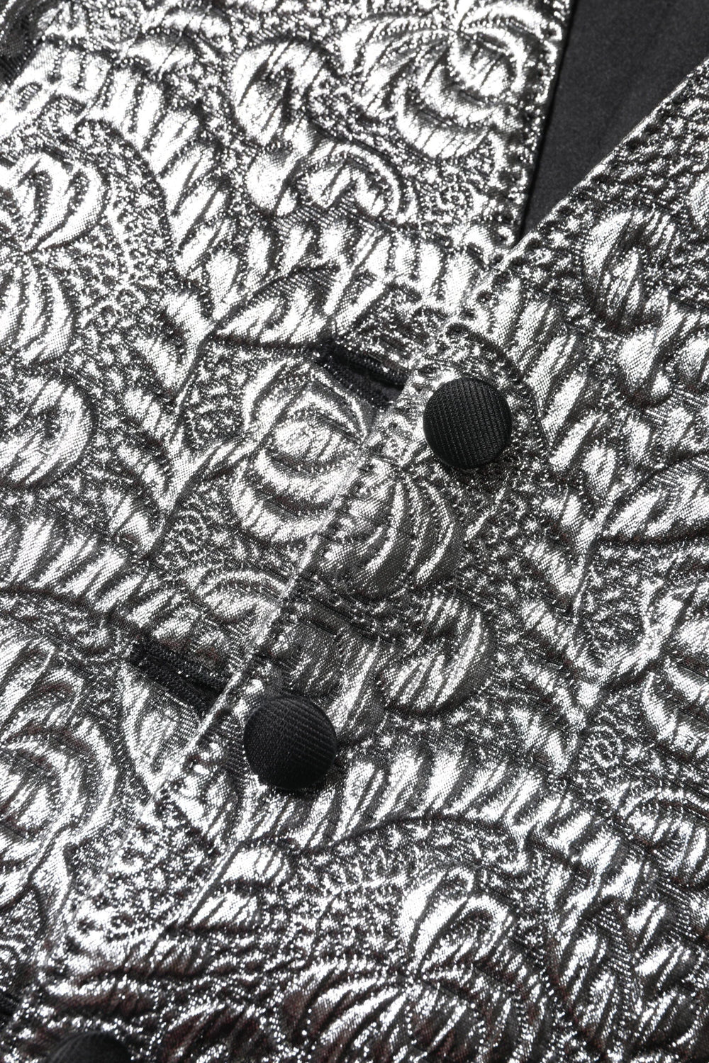 Dolce & Gabbana Silver Floral Jacquard Sleeveless Vest Top - IT40|S - Vests