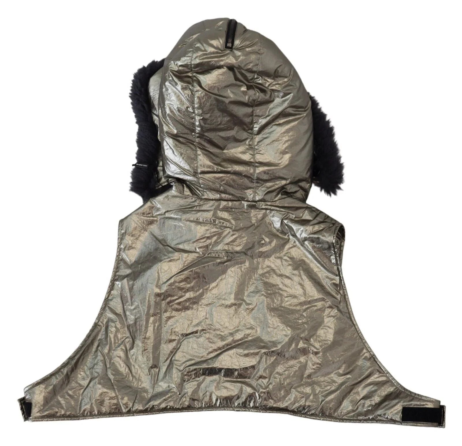 Dolce & Gabbana Silver Fur Whole Head Wrap Men Capello Nylon Hat - 58cm|L - Winter Hats