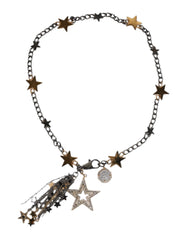 Dolce & Gabbana Silver Gold Brass Embellished Waist Chain Belt - S - Belts