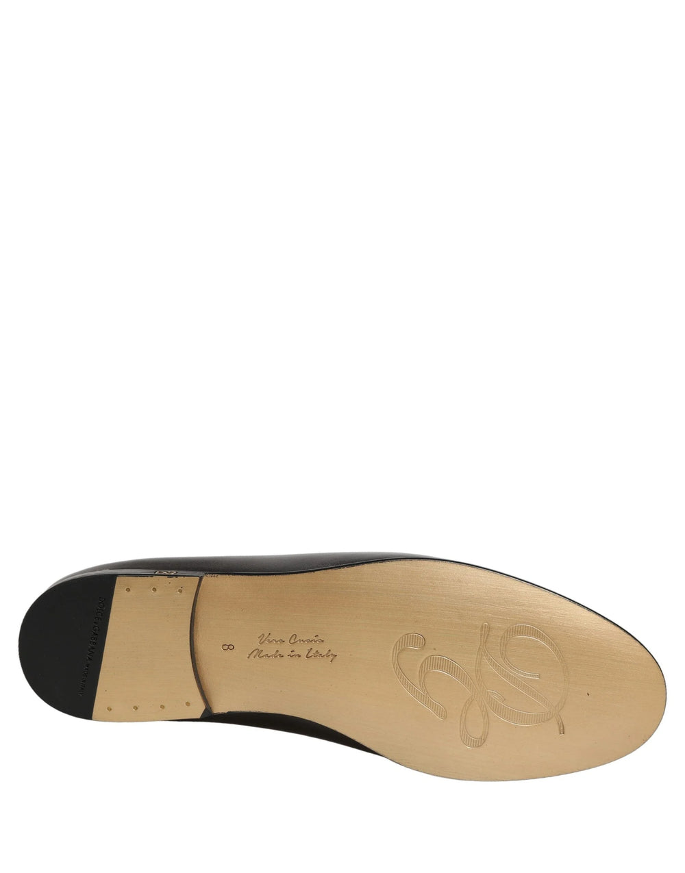 Dolce & Gabbana Silver Leather DG Logo Slip On Loafers Shoes - EU42/US9