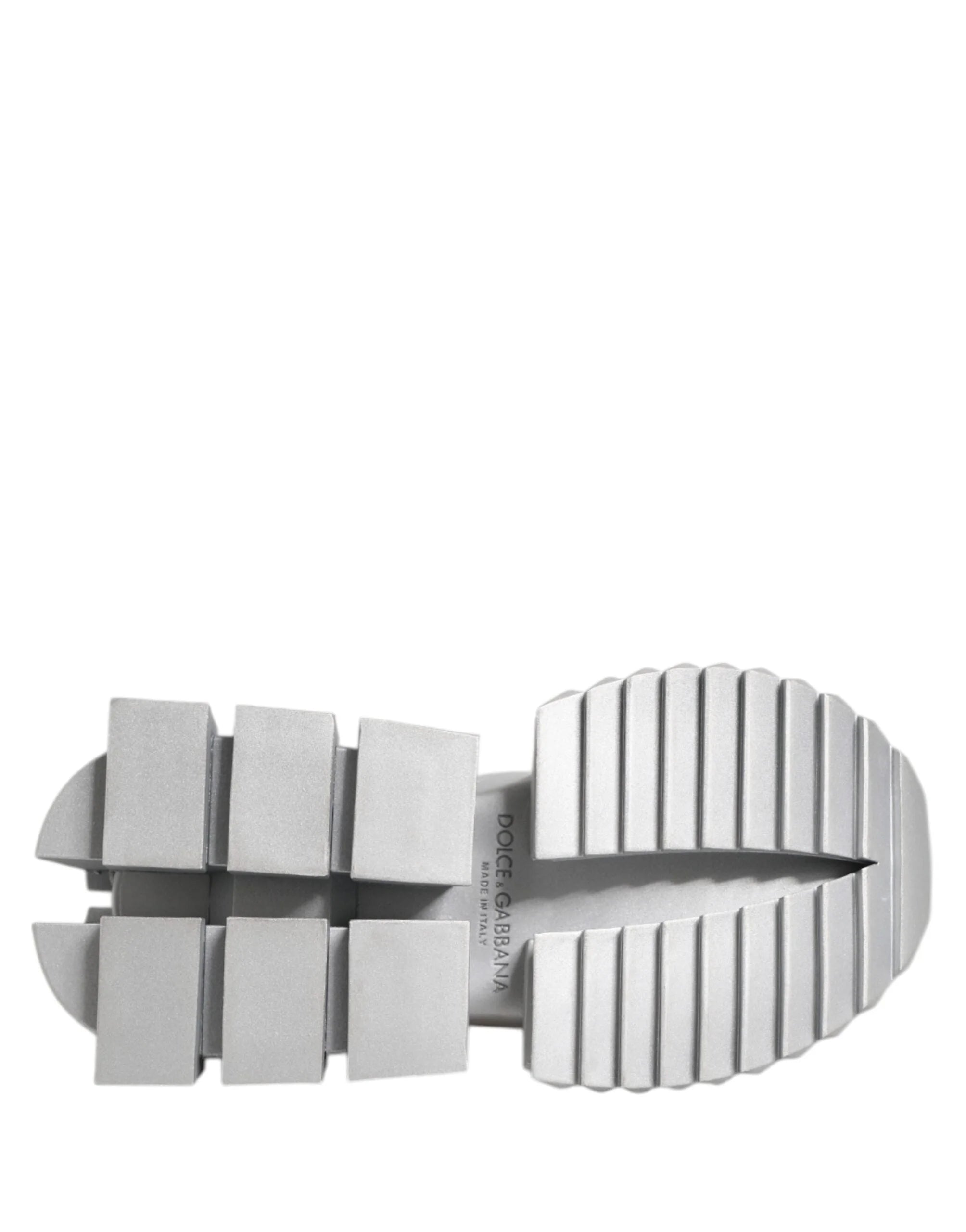 Dolce & Gabbana Silver Leather Super Queen Sneakers Shoes - EU35/US4.5 - Sneakers