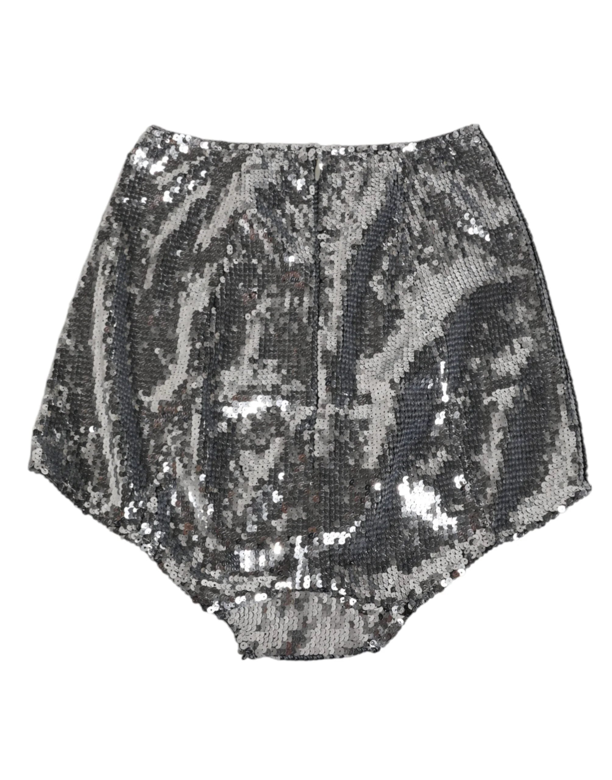 Dolce & Gabbana Silver Nylon Sequined Slip Girdle Panty Underwear - IT2 | S - Thongs