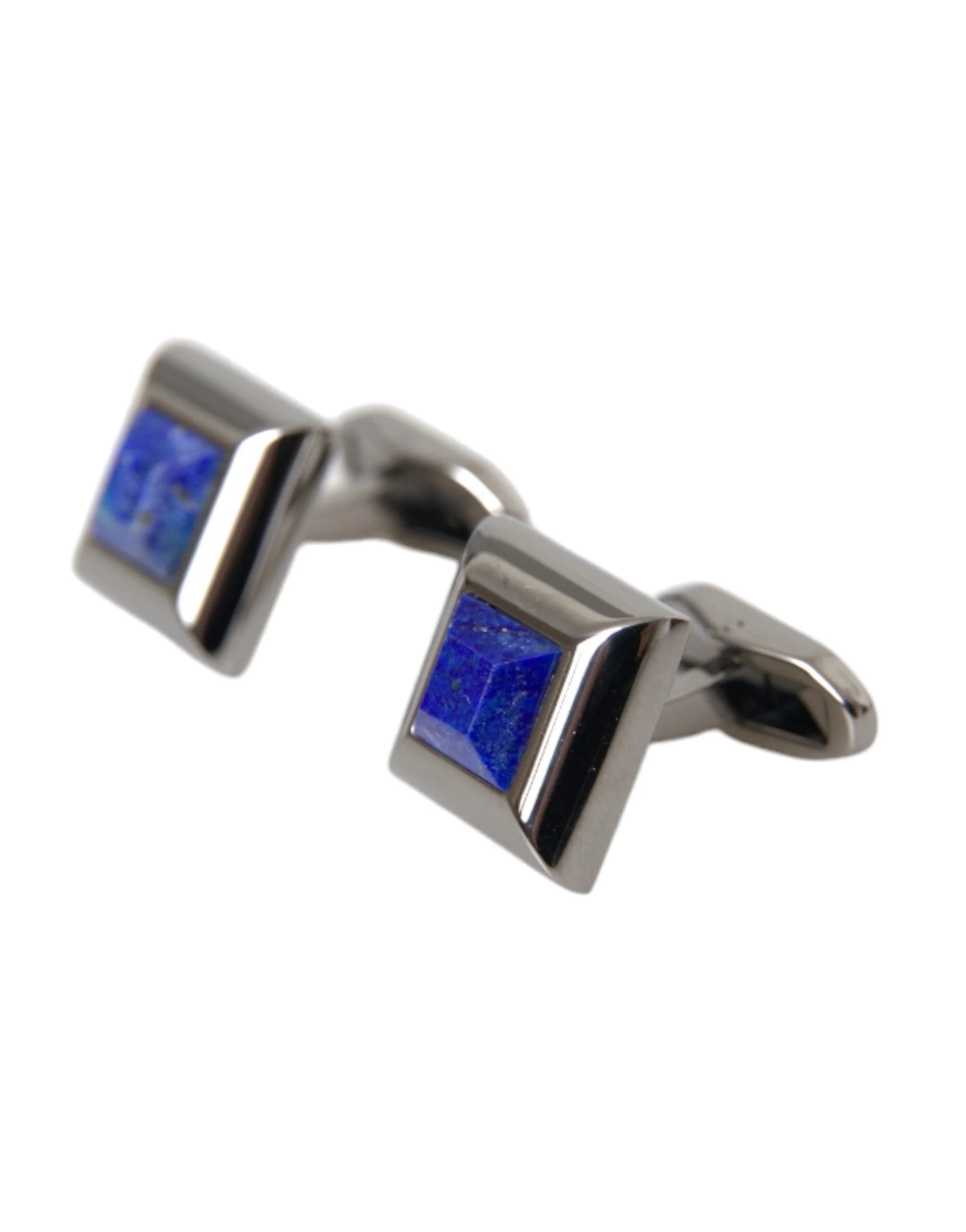 Dolce & Gabbana Silver Plated Brass Pin Crystal Cufflinks - Cufflinks