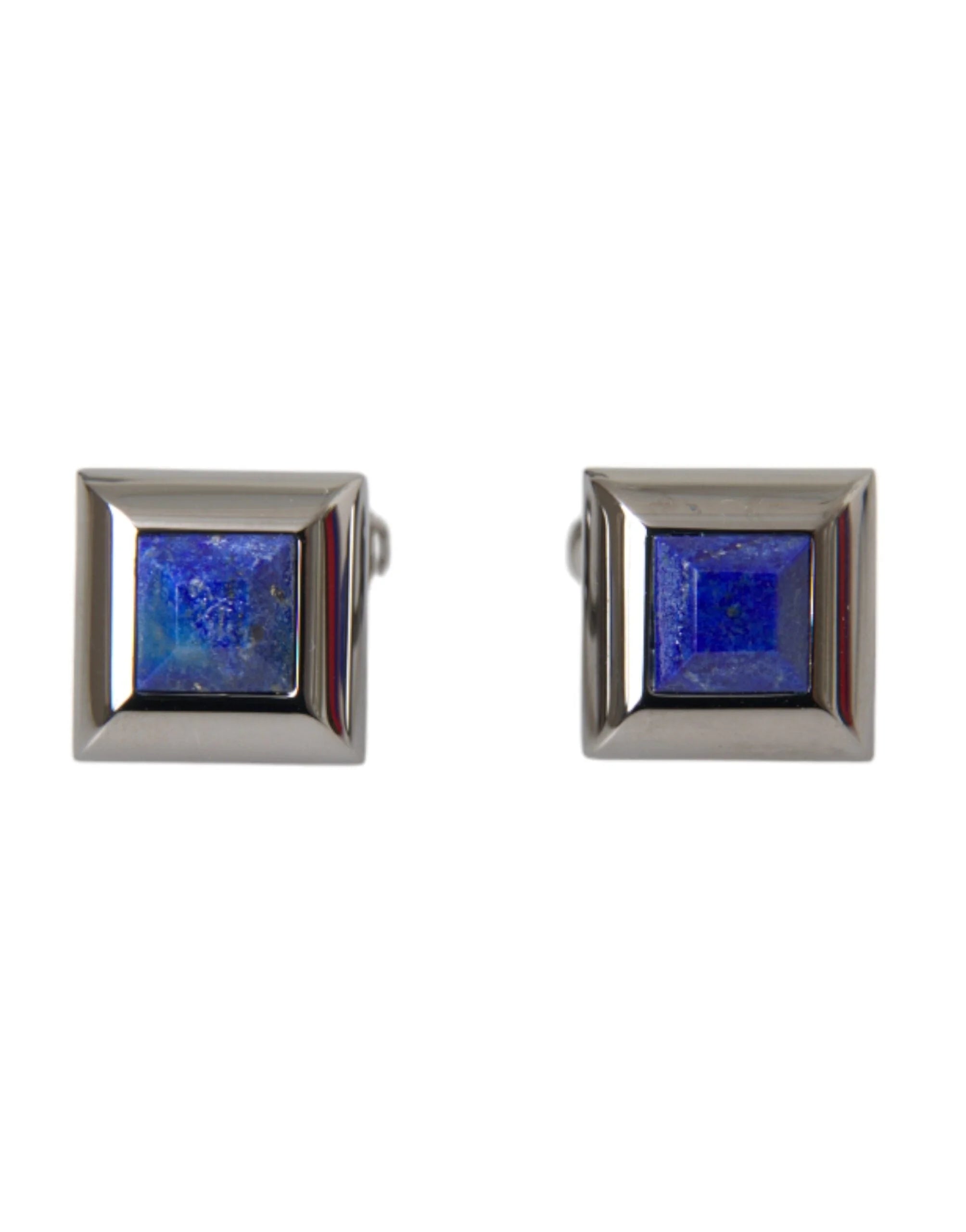 Dolce & Gabbana Silver Plated Brass Pin Crystal Cufflinks - Cufflinks