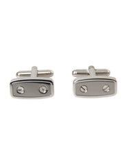 Dolce & Gabbana Silver Plated Metal Brass Pin Men Cufflinks - Cufflinks